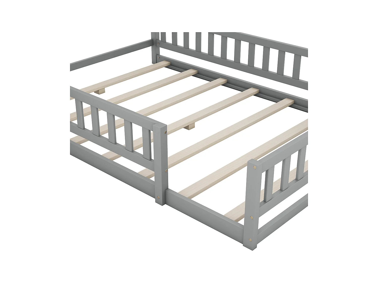 Lit double 160x200 cm avec sommier - tête de lit capitonnée avec LED - similicuir - blanc (sans matelas)