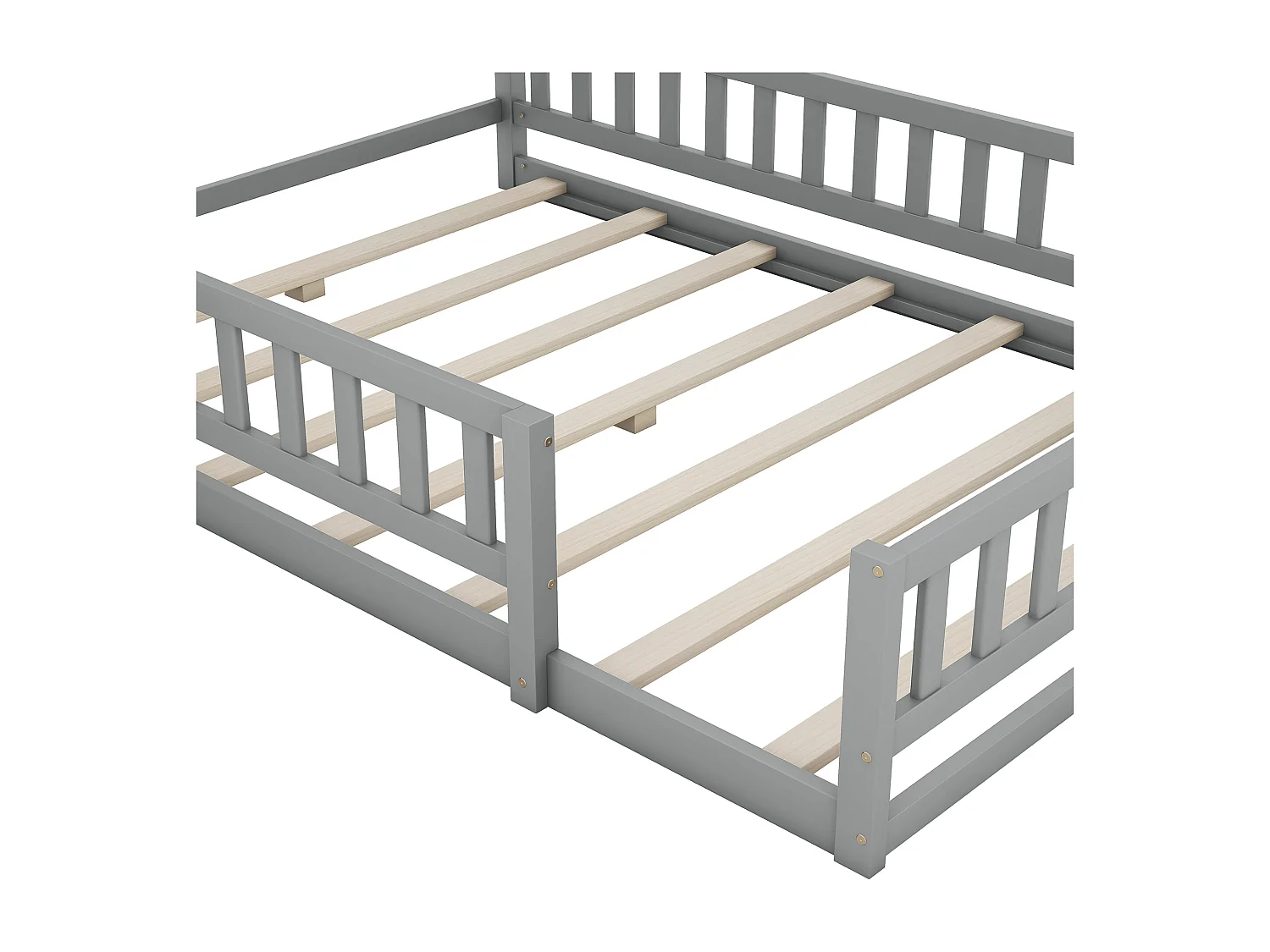 Lit double 160x200 cm avec sommier - tête de lit capitonnée avec LED - similicuir - blanc (sans matelas)