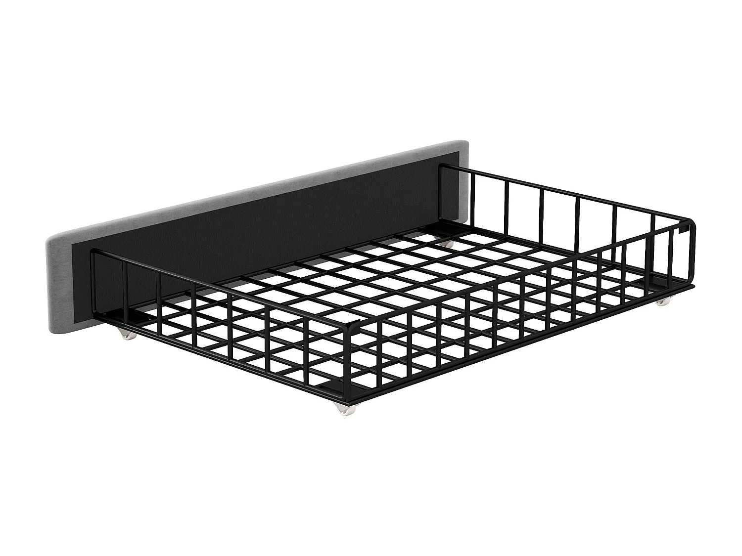 Lit adulte double 160x200 cm avec 3 tiroirs - tête de lit réglable en hauteur avec USB et LED - velours - gris (sans matelas)