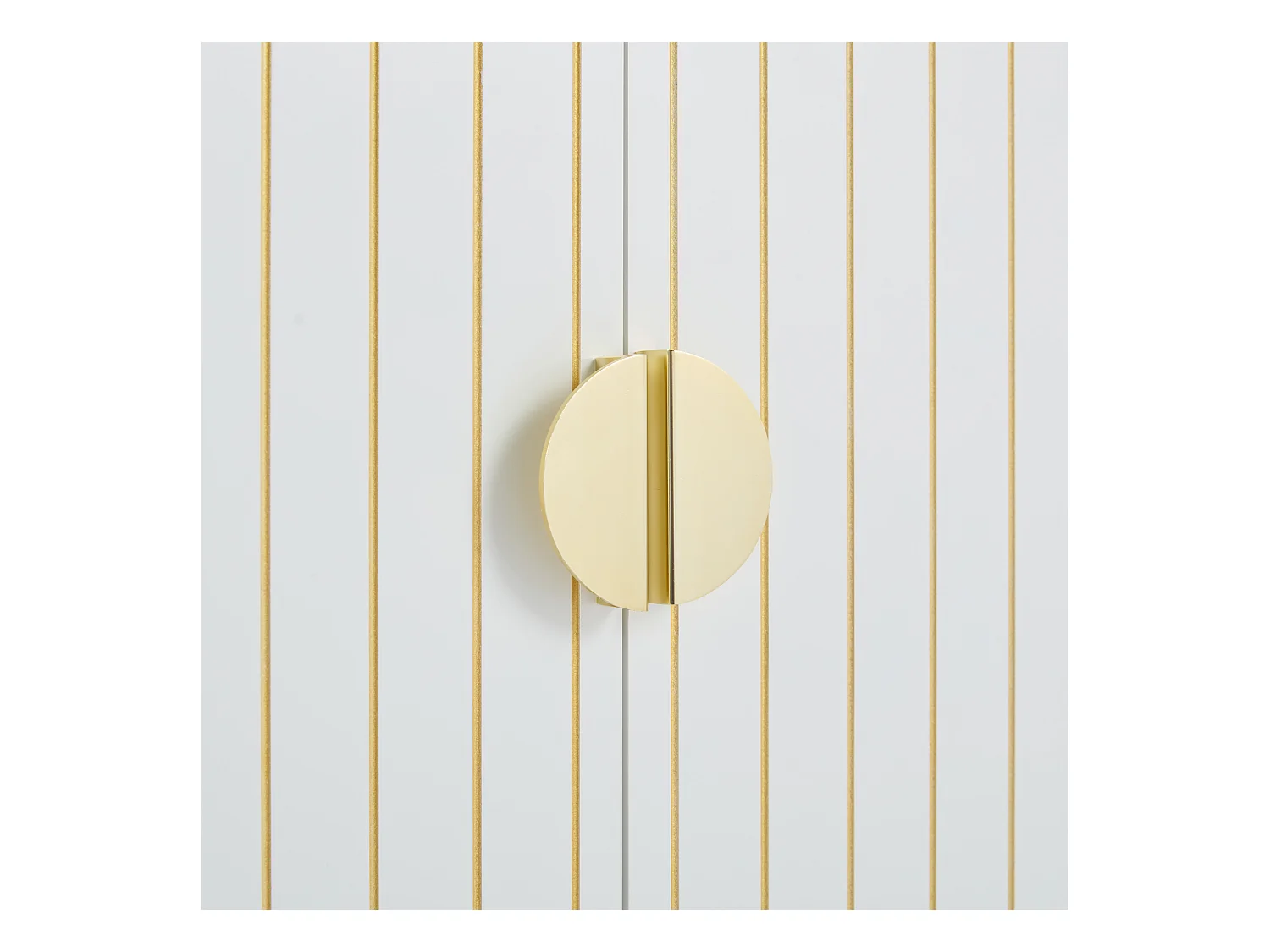 Schoenenkast met 2 deuren, houten opbergmeubel - metalen poten - wit (75x37x110 cm)