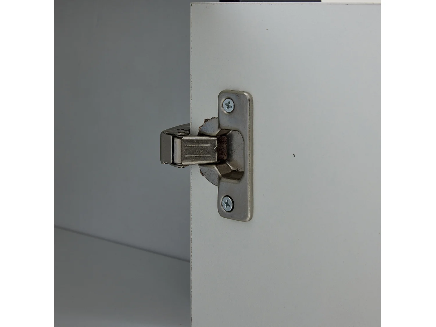 Meuble TV 178x40x54 cm LED bois 2 portes 1 tiroir et rangement ouvert - blanc