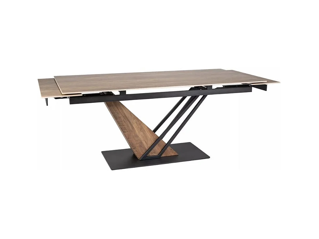 Table design extensible céramique effet bois 160-220 cm Viro