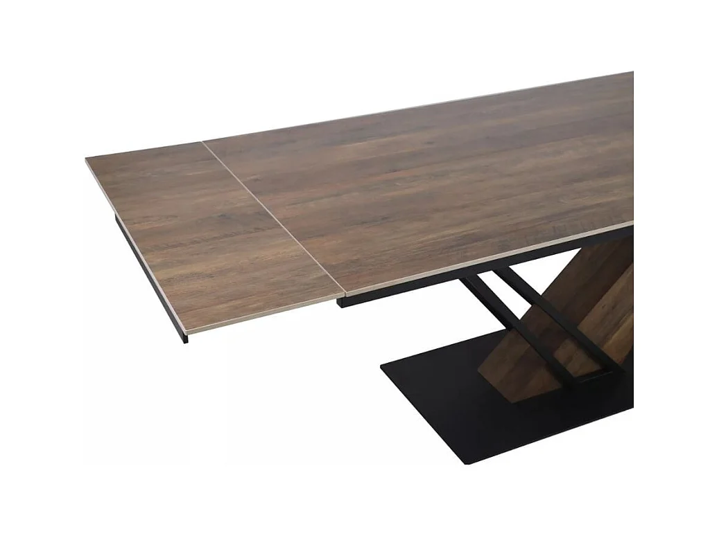 Table design extensible céramique effet bois 160-220 cm Viro