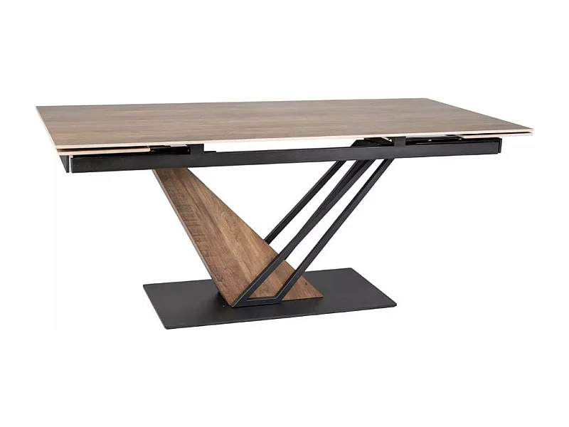 Table design extensible céramique effet bois 160-220 cm Viro