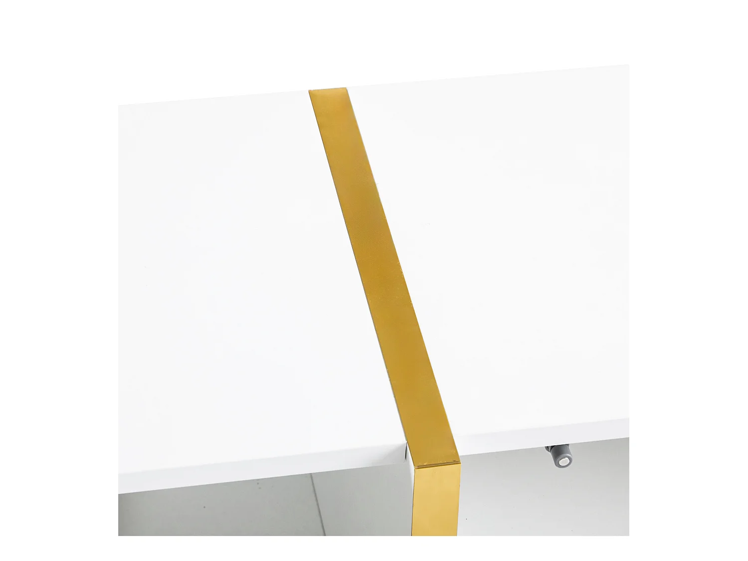 Meuble TV 190x35x45.5 cm avec 2 portes 2 tiroirs meuble de rangement en bois - blanc