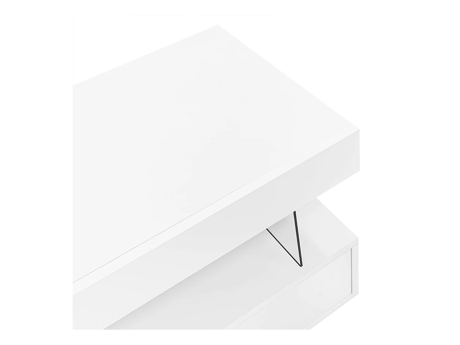 Meuble TV 160x38x50.5 cm LED salon 3 compartiments en verre 3 tiroirs meuble de rangement en bois - blanc