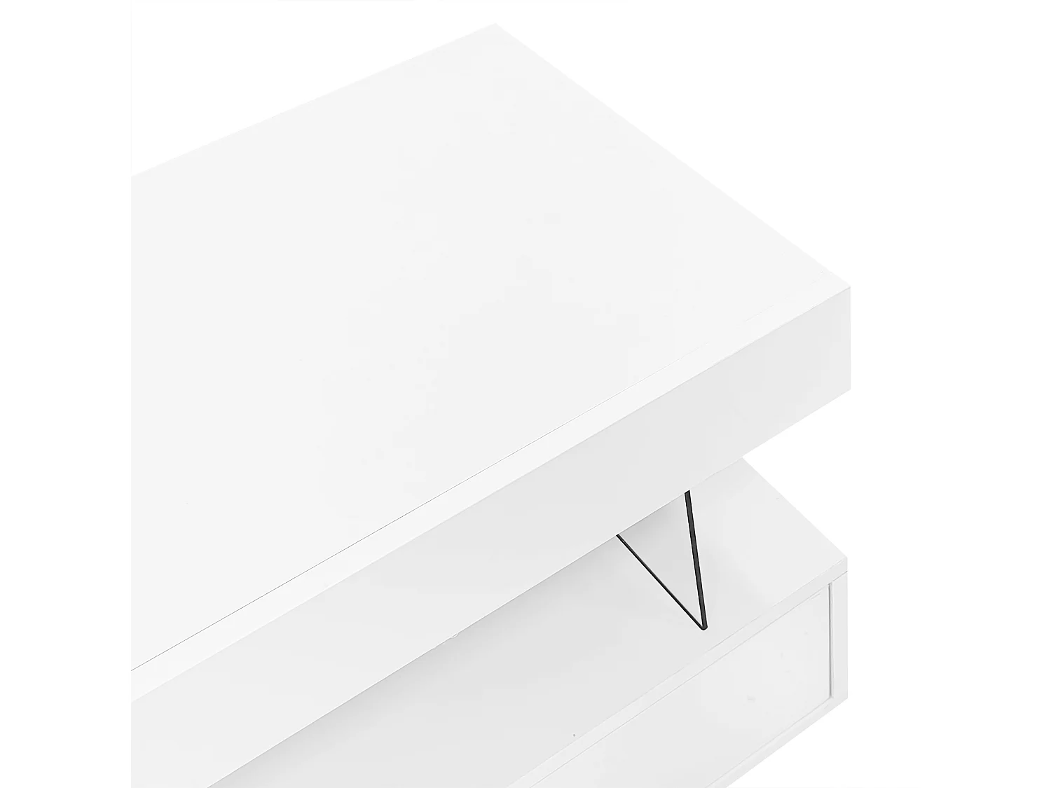 Meuble TV 160x38x50.5 cm LED salon 3 compartiments en verre 3 tiroirs meuble de rangement en bois - blanc