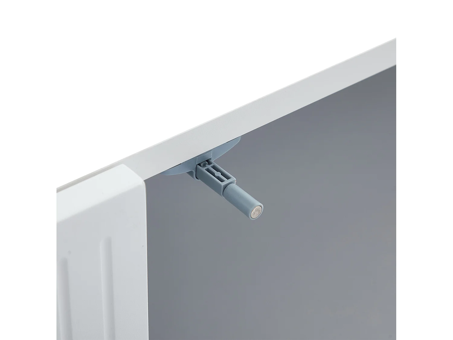 Meuble TV 180x40x45 cm avec 4 portes ondulées meuble de rangement en bois - blanc