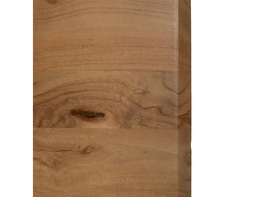 Table à manger 200 cm bois acacia et pieds métal croisés HIMERA