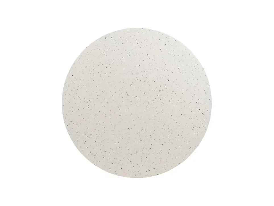 Table basse compacte magnésium blanc moucheté 70 cm FLOREANE