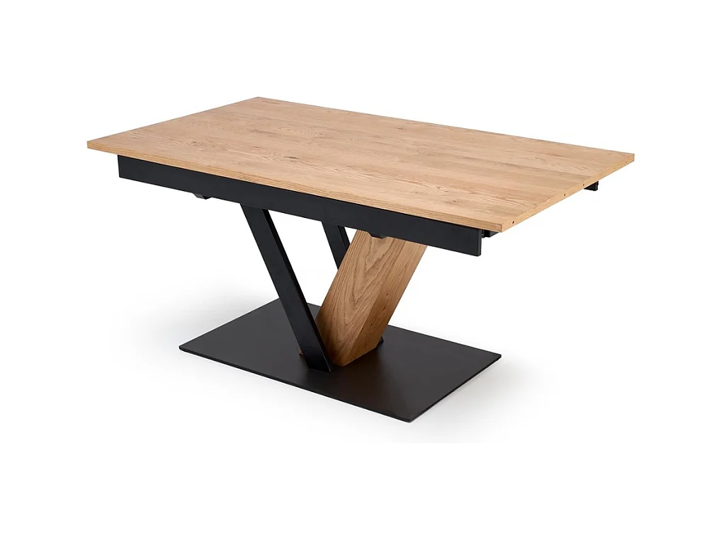 Table de salle à manger design extensible pied en V PEARL