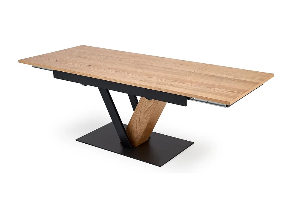 Table de salle à manger design extensible pied en V PEARL