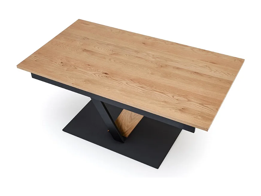 Table de salle à manger design extensible pied en V PEARL