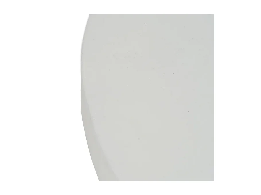 Table basse ronde magnésium blanc noir VELINDRA