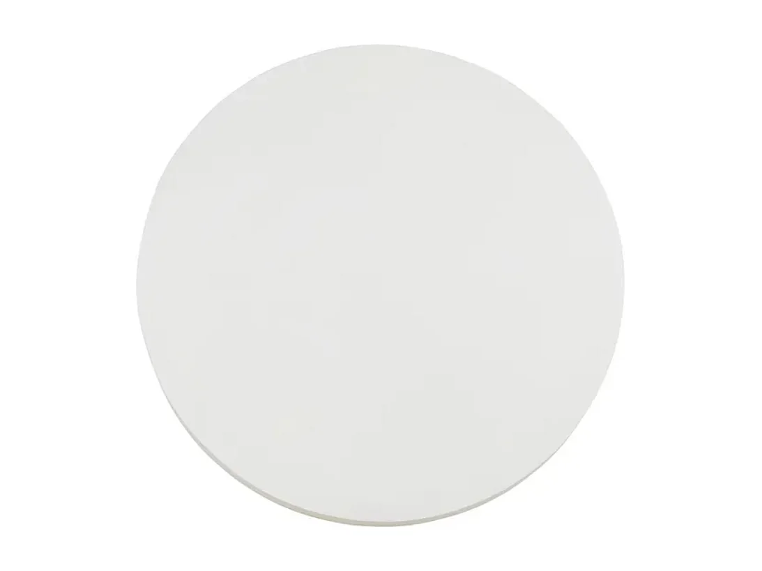 Table basse ronde magnésium blanc noir VELINDRA