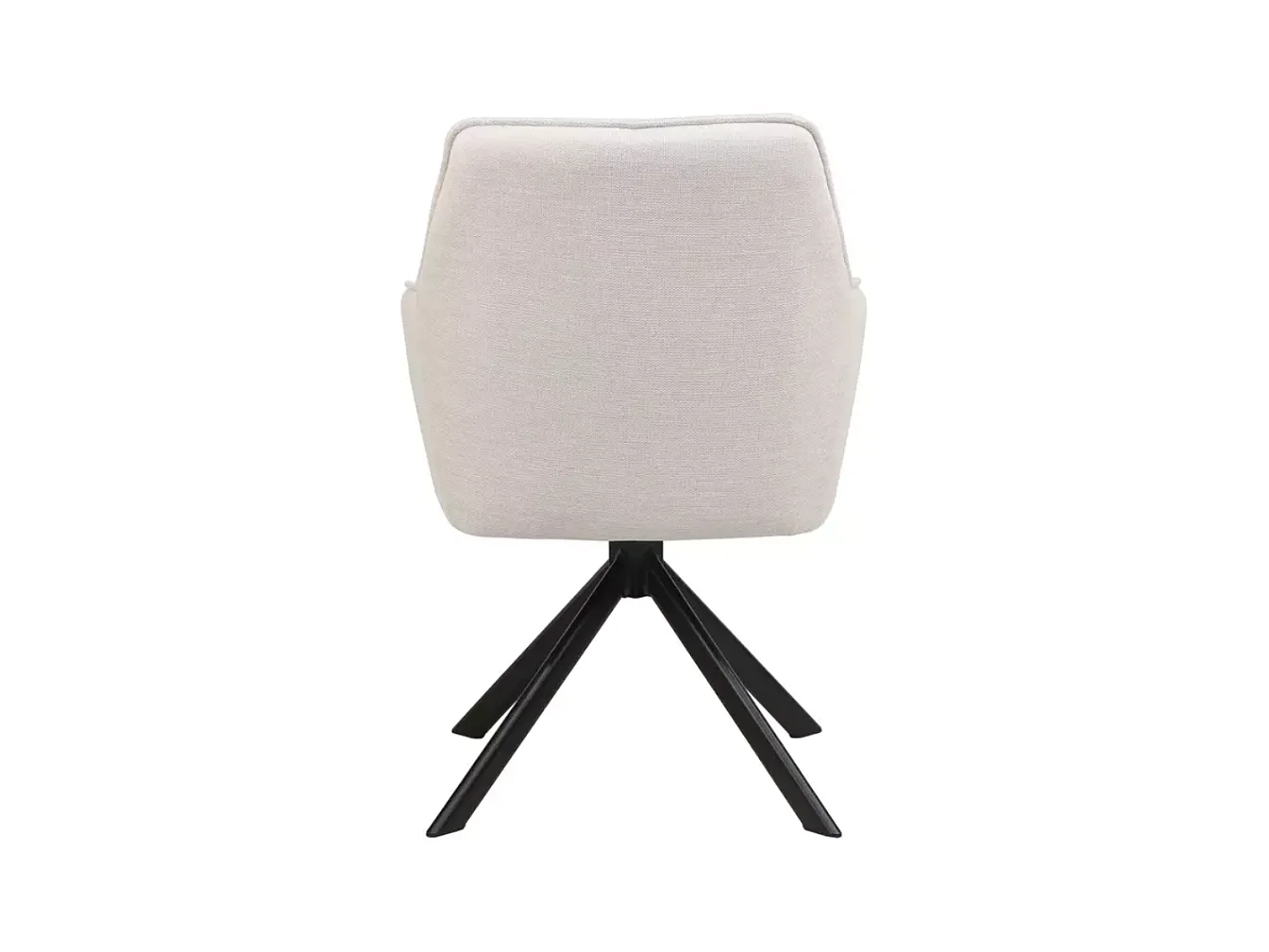 Chaise pivotante beige en tissu avec retour automatique NOMP