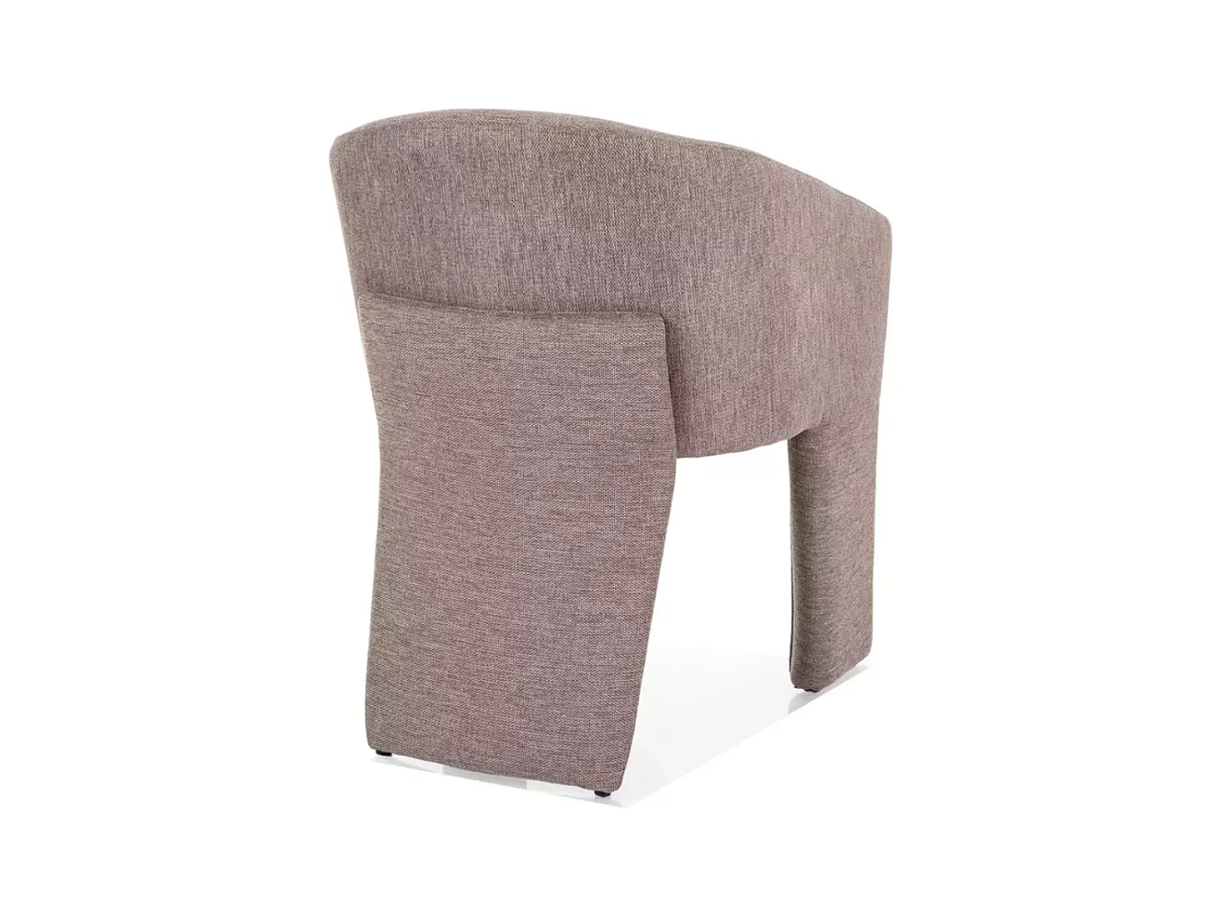 Chaise design beige tripode en tissu NOLAN