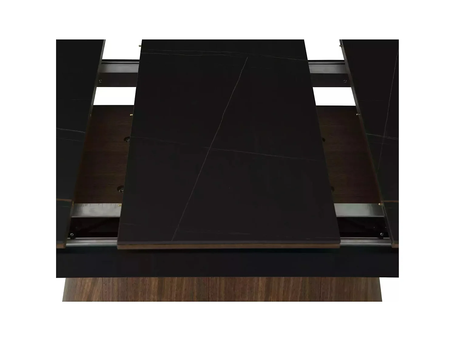 Esstisch Monacco/Keramik/Erweiterbar/Braun&Schwarz