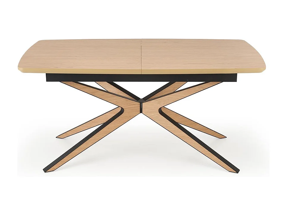 Table à manger extensible bois et noir 160 / 220 cm NEMO