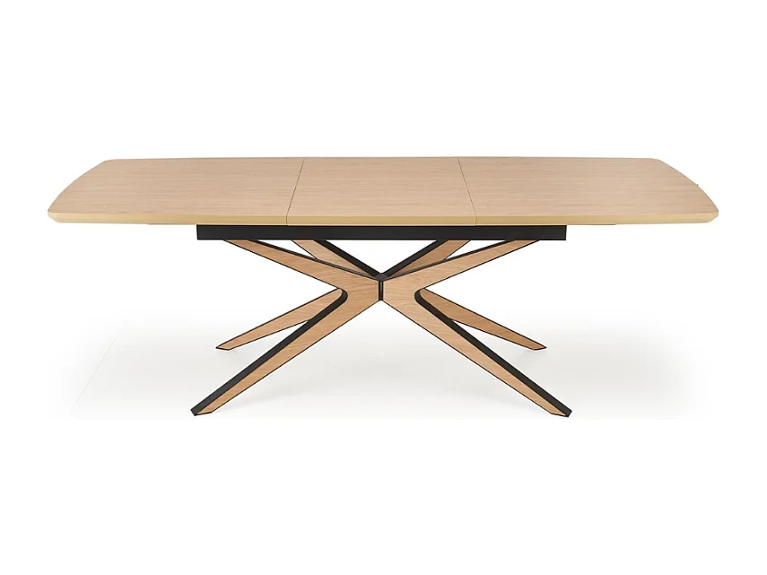 Table à manger extensible bois et noir 160 / 220 cm NEMO