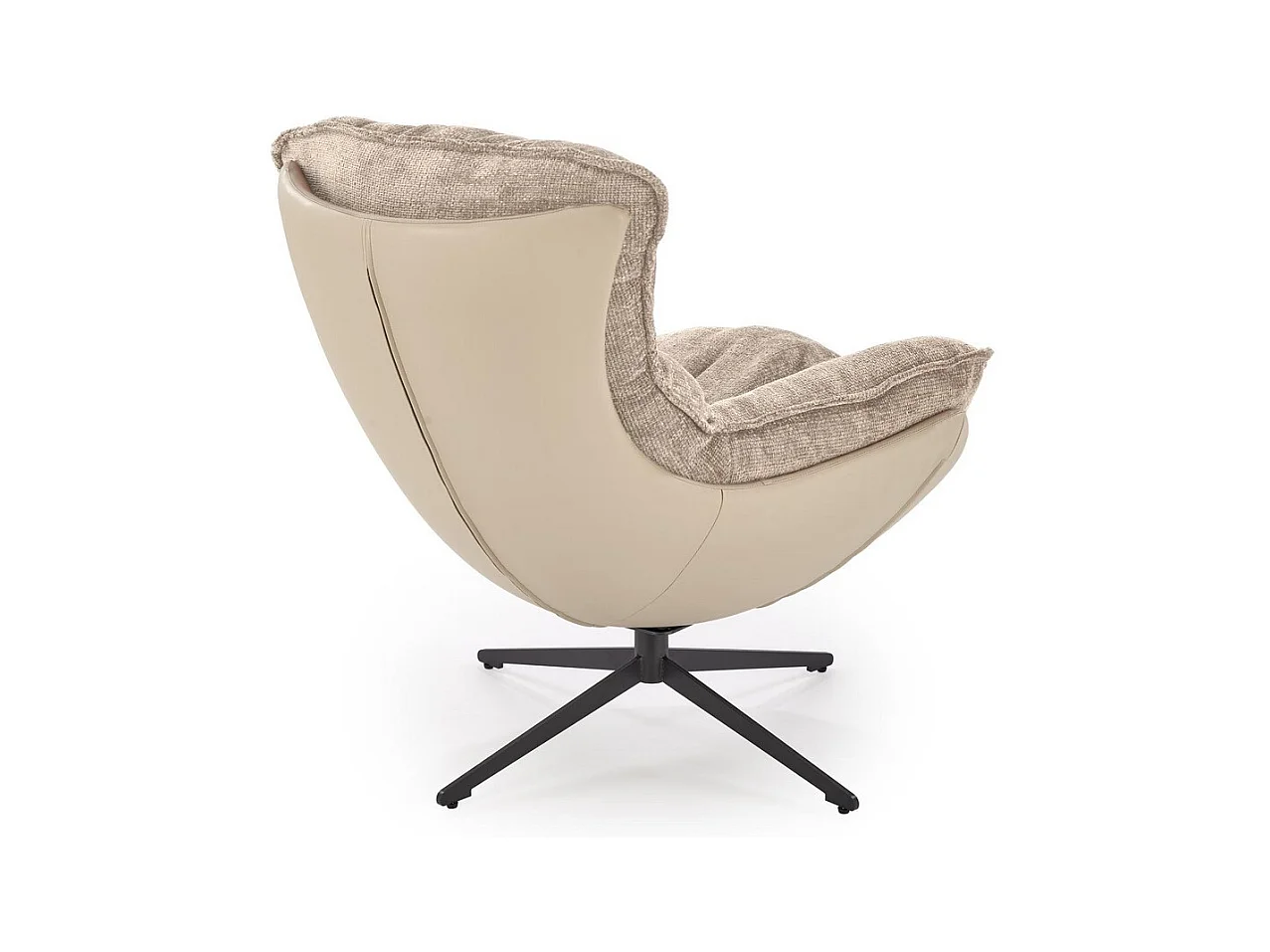 Fauteuil confort pivotant 360° beige Adel