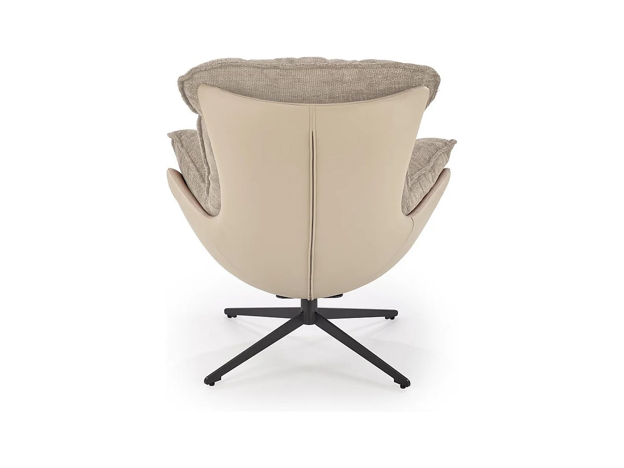 Fauteuil confort pivotant 360° beige Adel