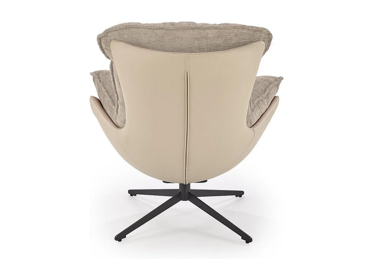Fauteuil confort pivotant 360° beige Adel