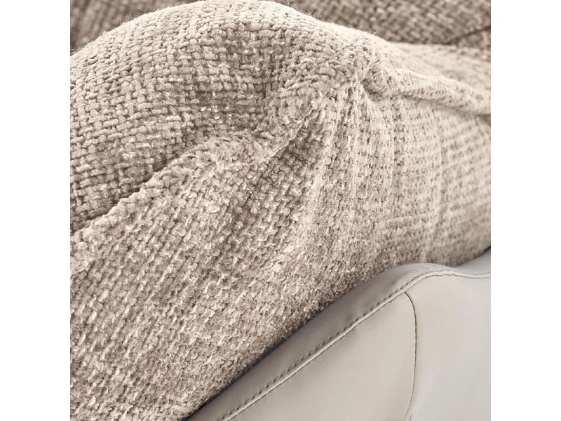 Fauteuil confort pivotant 360° beige Adel