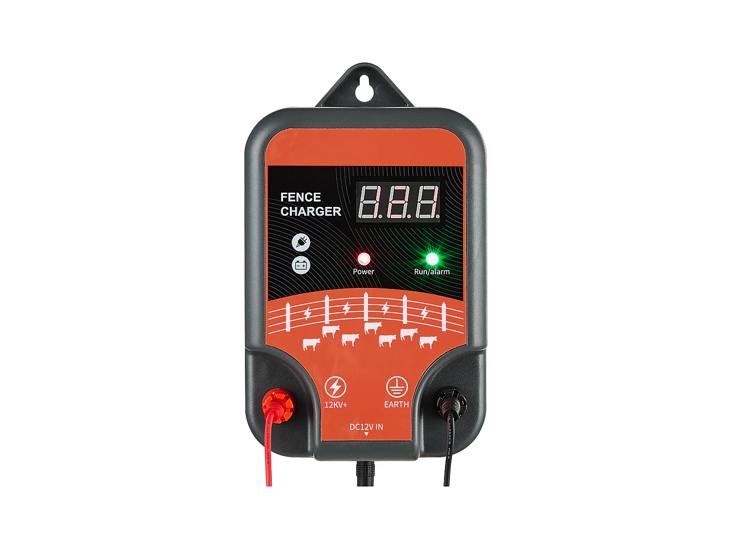 Elektrozaungerät SucceBuy, 3 J, Elektrozaun-Elektrifizierer, Kompatibel mit Netz-, Solar-, Batterie-Stromversorgung, 12 kV, Reichweite 1-3 km