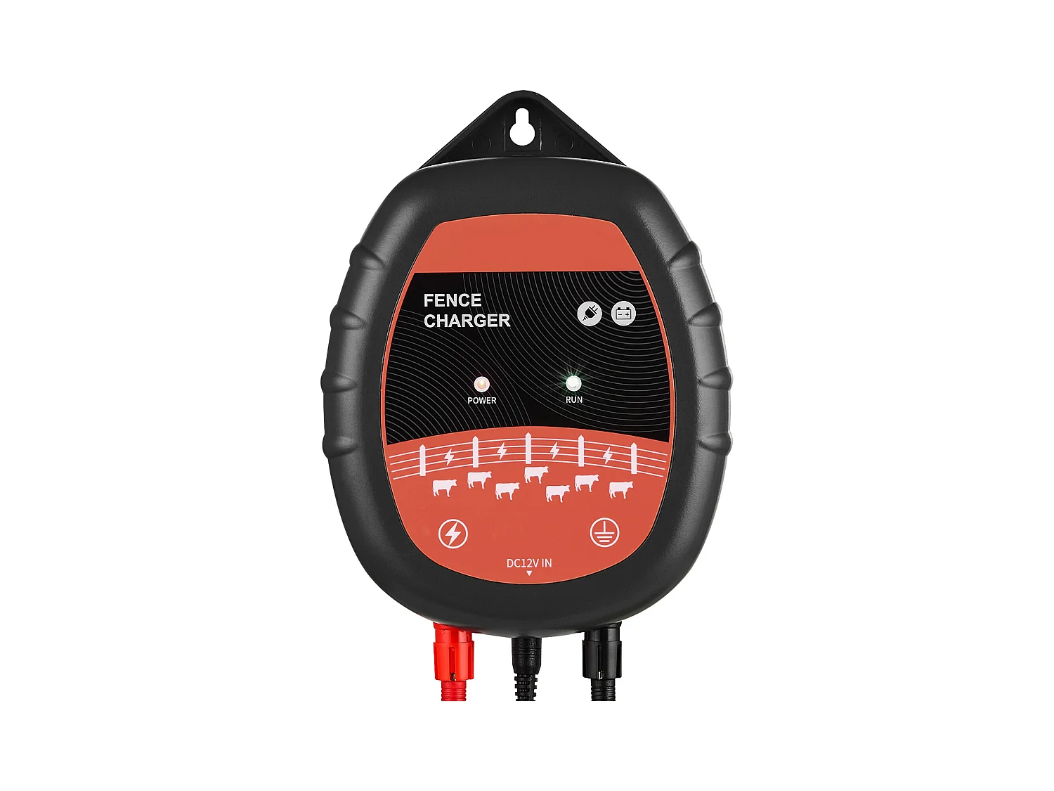 Elektrozaungerät SucceBuy, 1 J, Elektrozaun-Elektrifizierer, Kompatibel mit Netz-, Solar-, Batterie-Stromversorgung, 10 kV, Reichweite 1-3 km