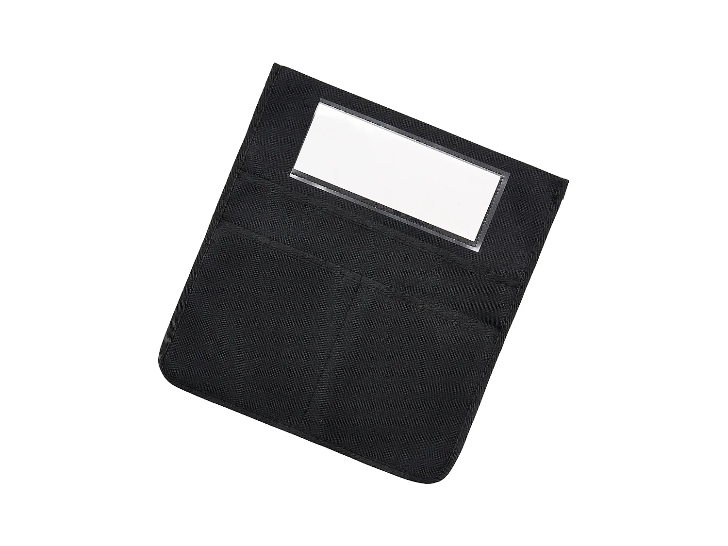 Pochette de Chaise SucceBuy, Lot de 12, Poche Rangement Dossier Chaise, 43x48 cm, avec Étiquette Nominative, pour Salle de Classe, Maternelle, École, Maison, Noir