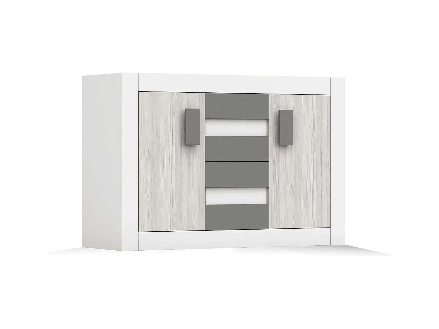 Commode Syllian Blanc - Kathult - Gris