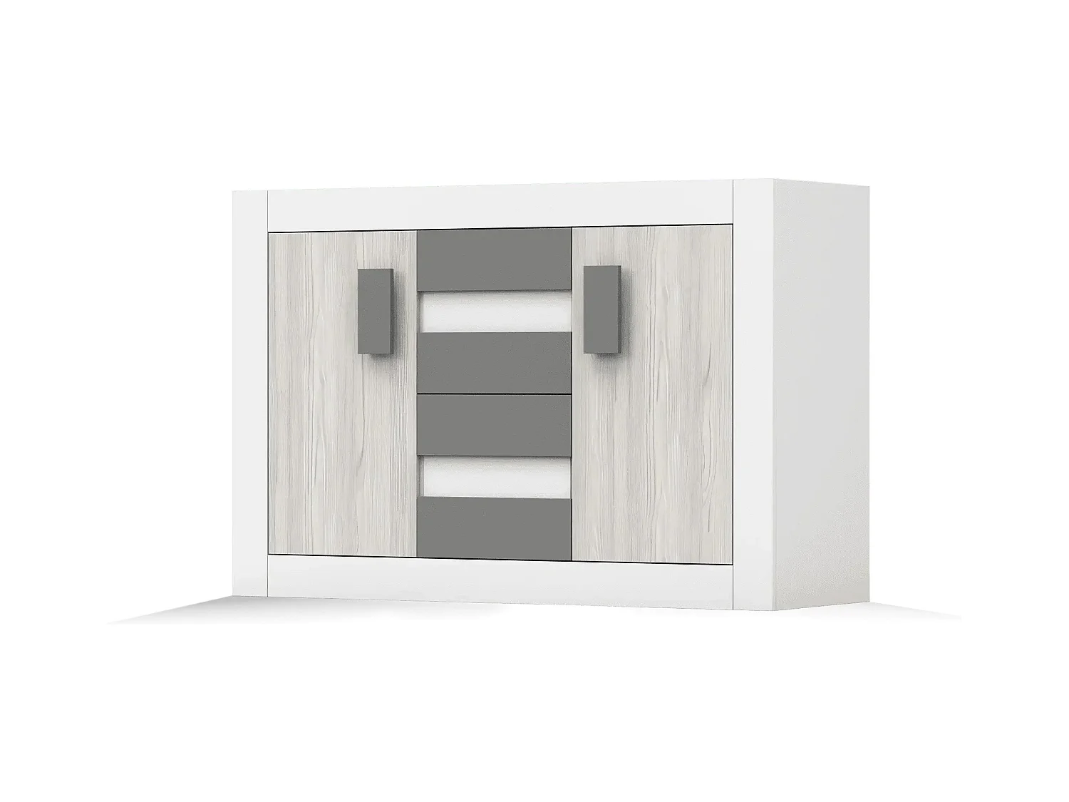 Commode Syllian Blanc - Kathult - Gris