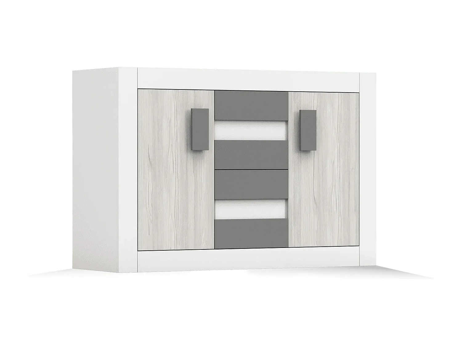 Commode Syllian Blanc - Kathult - Gris