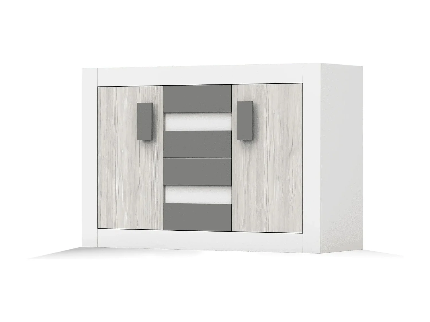 Commode Syllian Blanc - Kathult - Gris