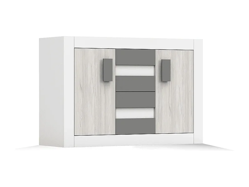 Commode Syllian Blanc - Kathult - Gris