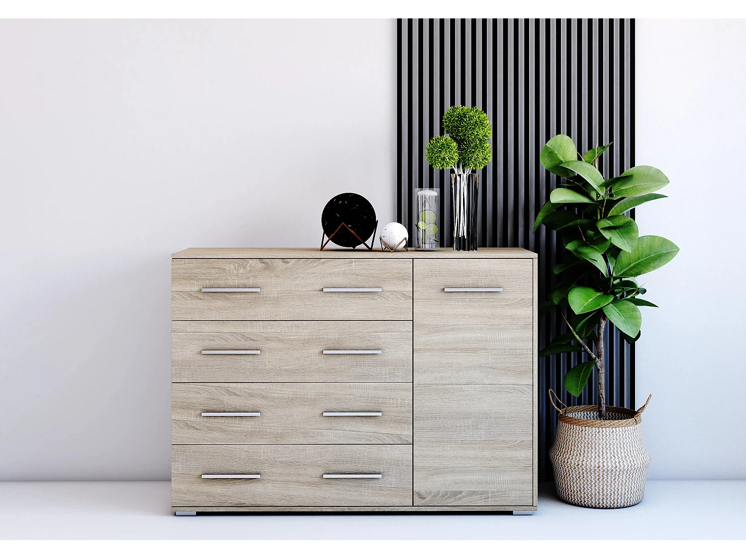 Commode Ilario II 135 cm - Chêne