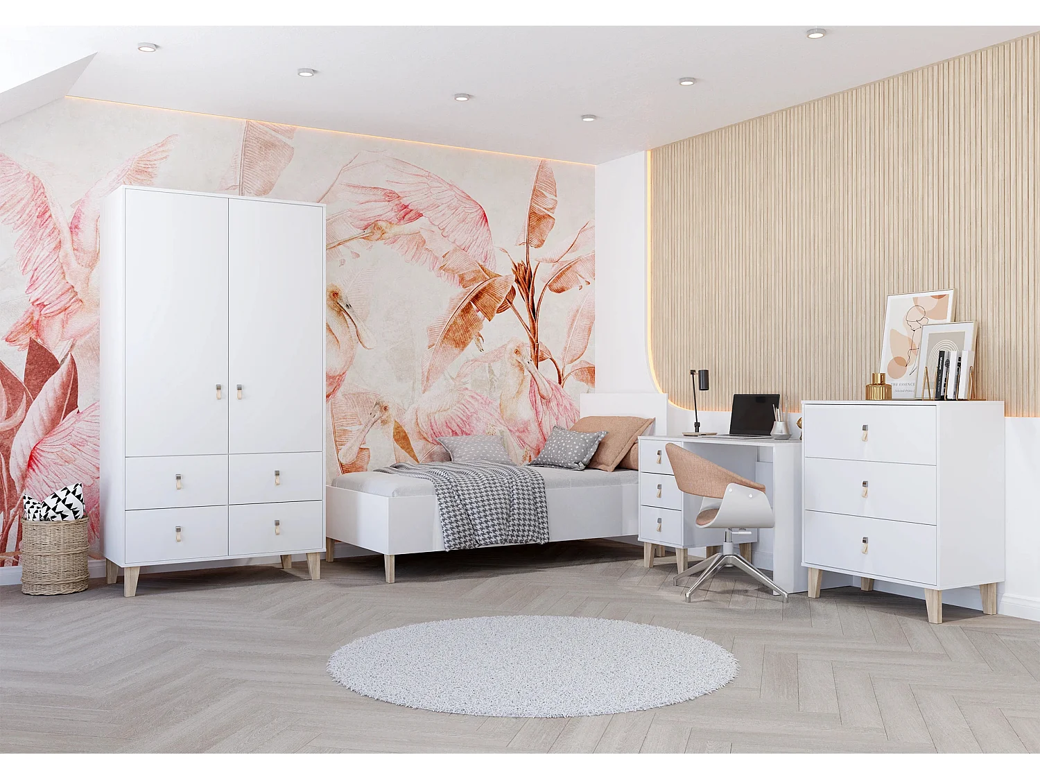 Commode Liora 90 cm Blanc