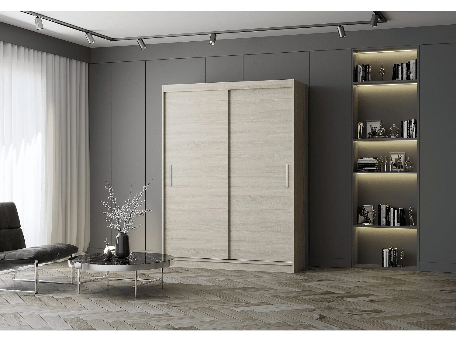 Armoire Elsinore 150 cm - Chêne