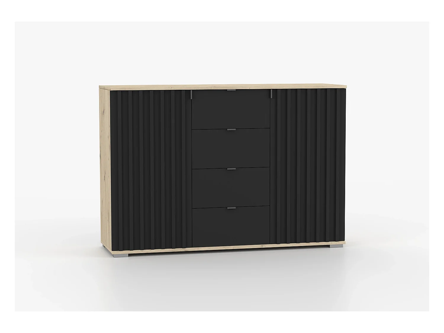 Buffet - Commode Elio I 135 cm - Noir