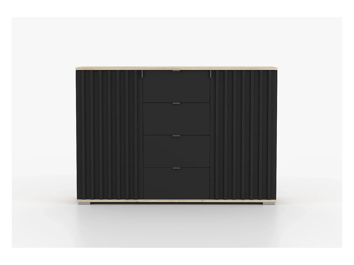 Buffet - Commode Elio I 135 cm - Noir