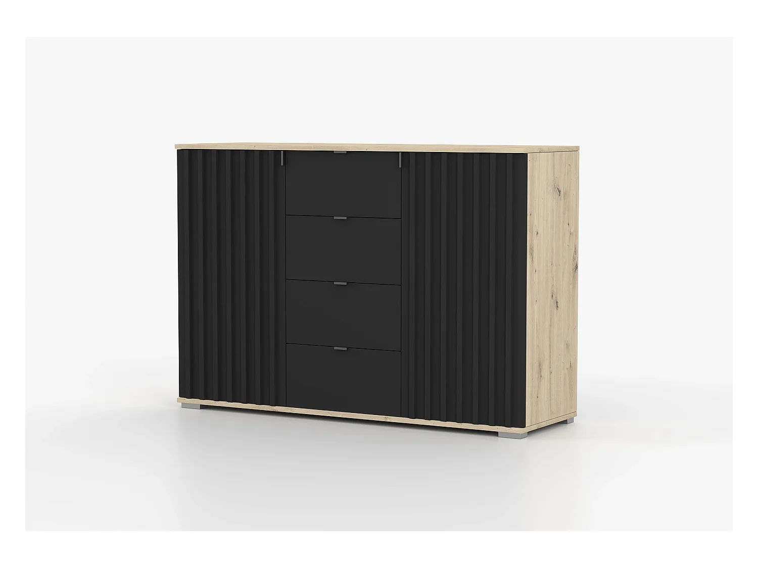 Buffet - Commode Elio I 135 cm - Noir