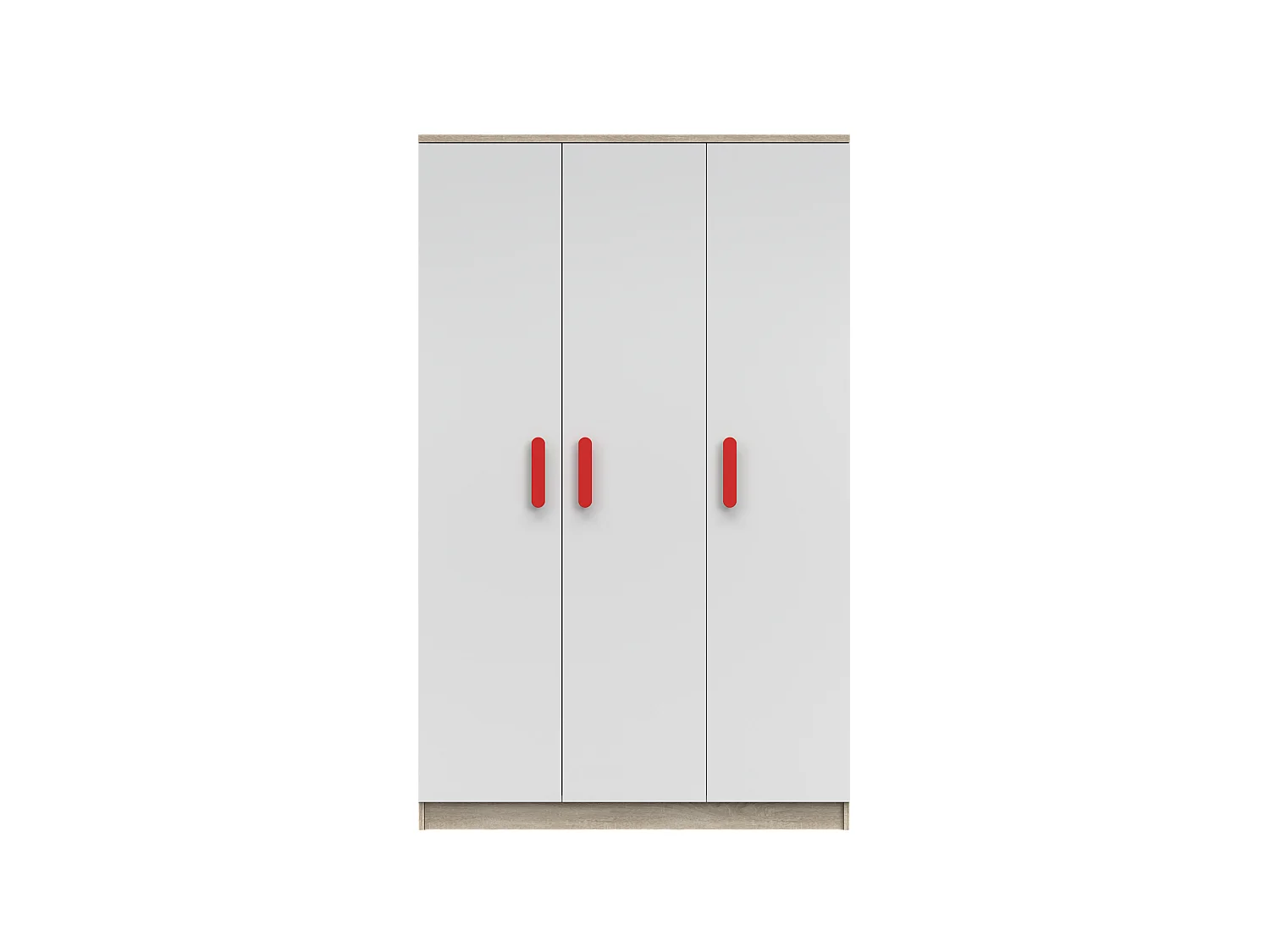 Armoire Lysandra 120 cm - Rouge