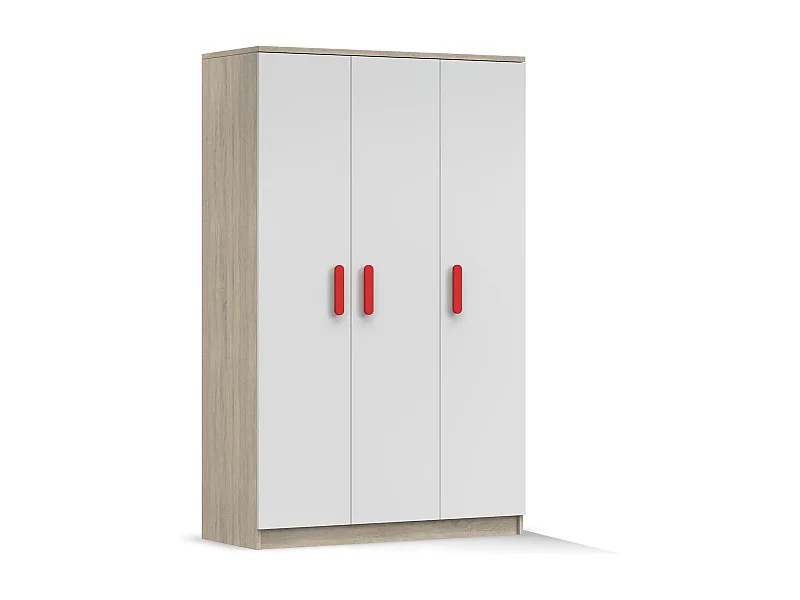 Armoire Lysandra 120 cm - Rouge