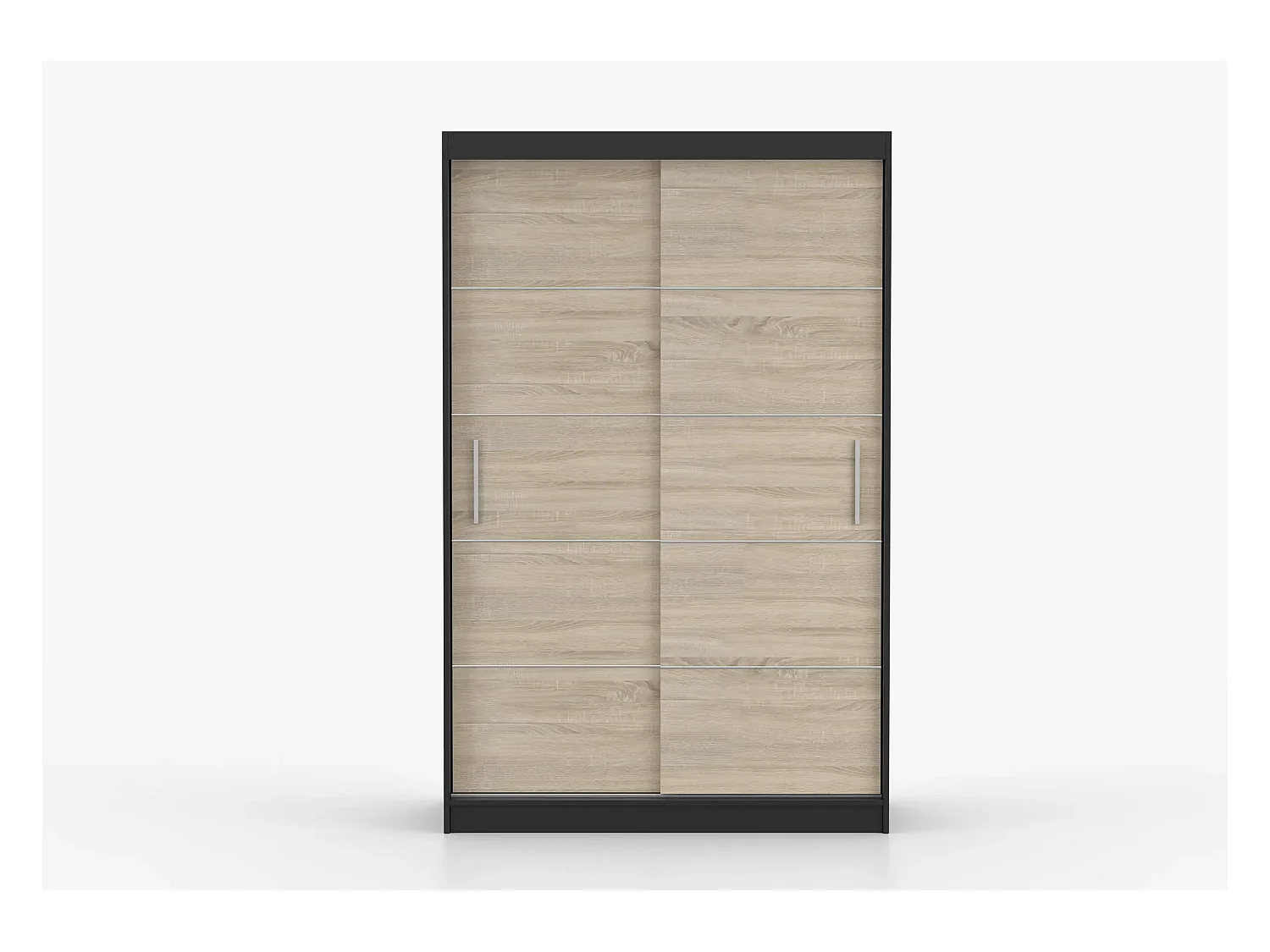 Armoire Lilwenn 120 - Noir - Chêne