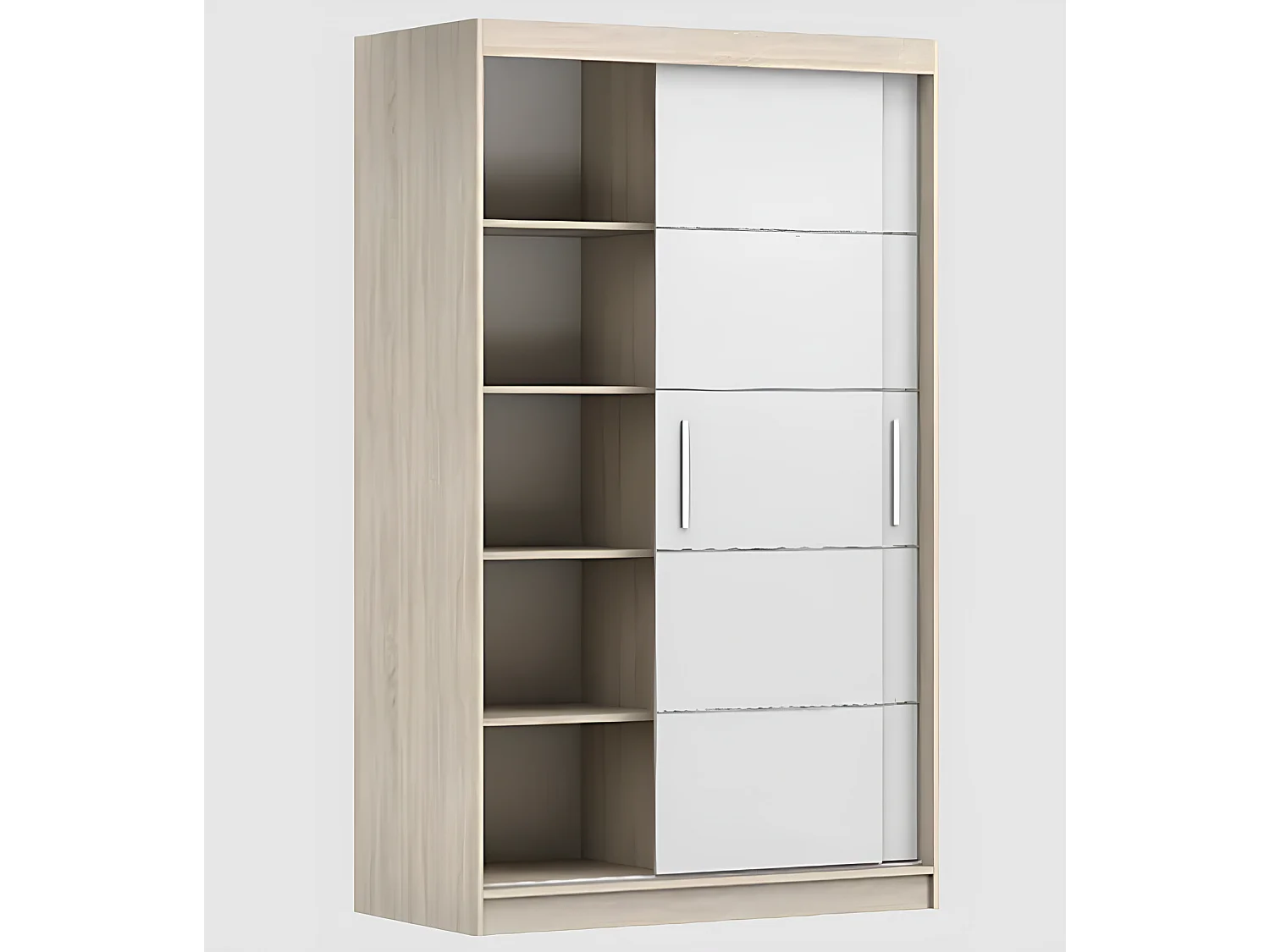 Armoire Lilwenn 120 - Noir - Chêne