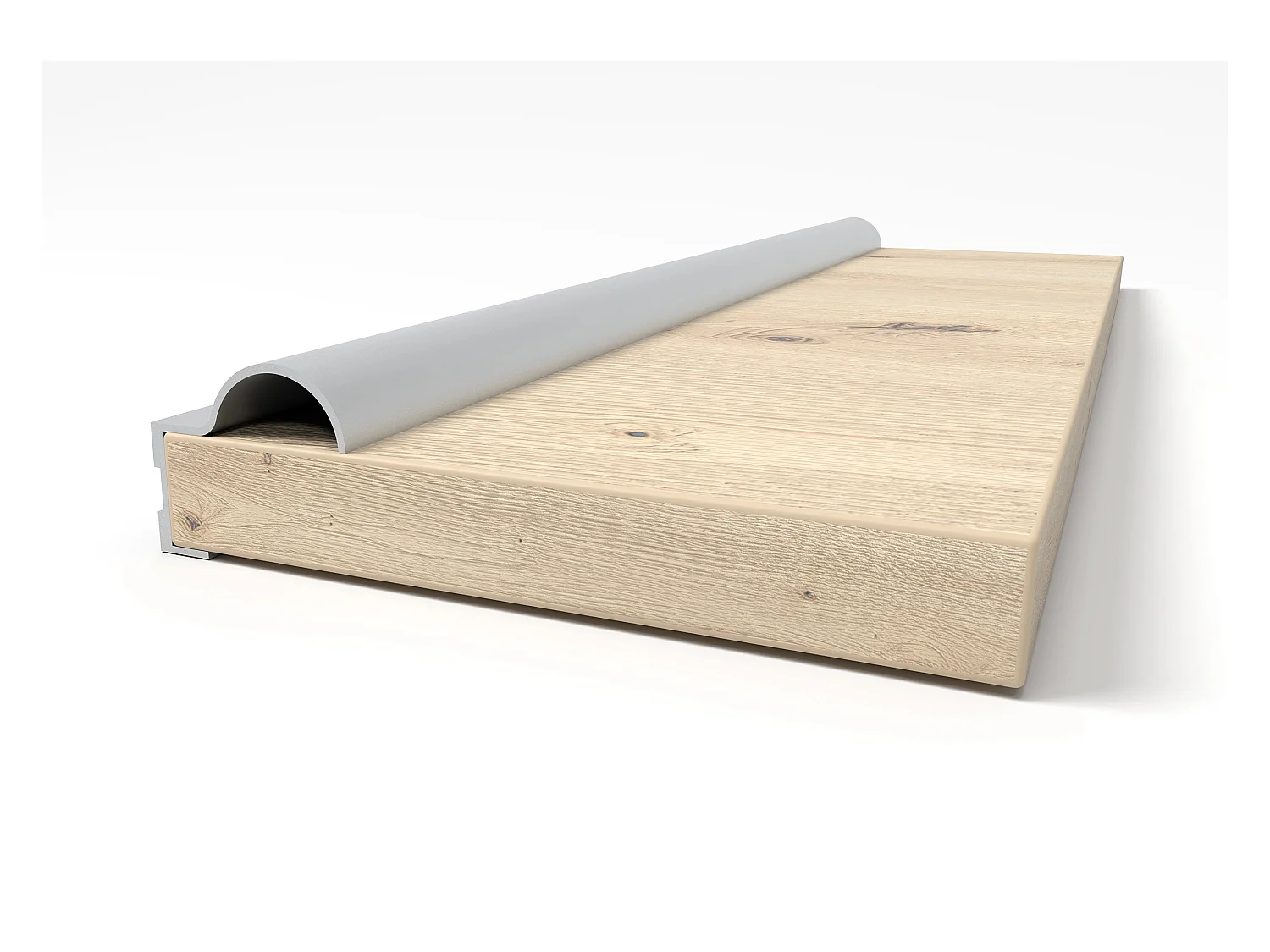 Armoire Azénor 233 cm avec miroir - Blanc