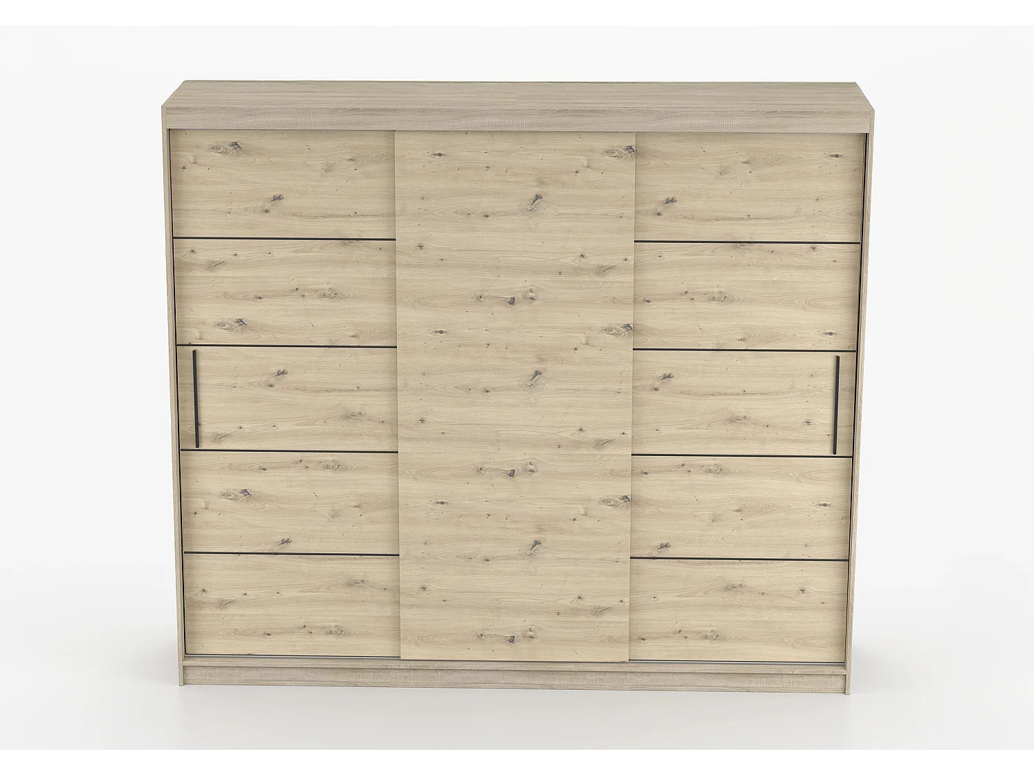 Armoire Eolia 250 cm - Chêne - Effet bois