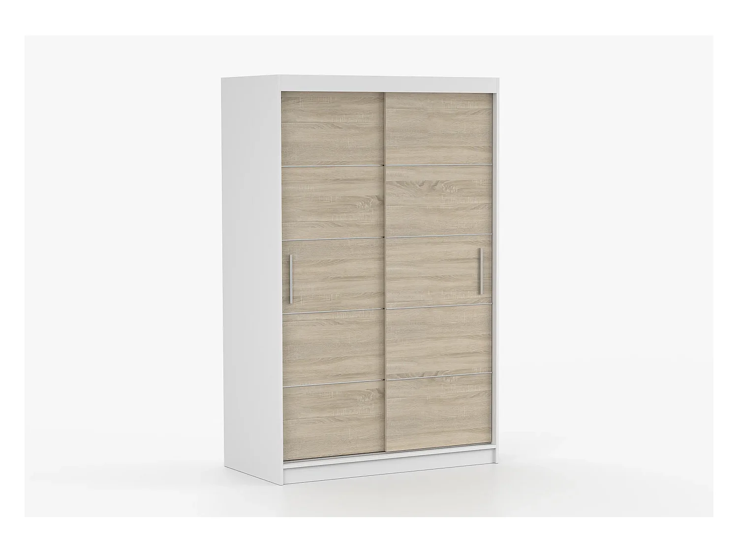 Armoire Lilwenn 120 - Blanc - Chêne
