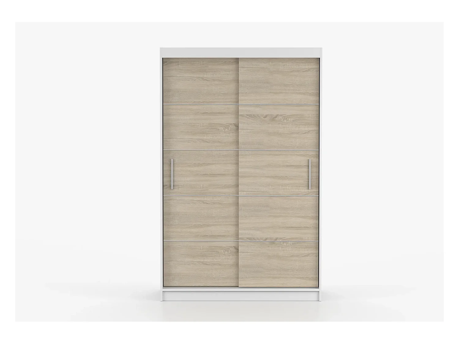 Armoire Lilwenn 120 - Blanc - Chêne